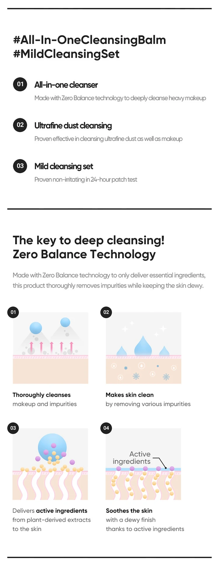 Clean It Zero Cleansing Balm Original Bigsize 180ml Organic Vegan Face