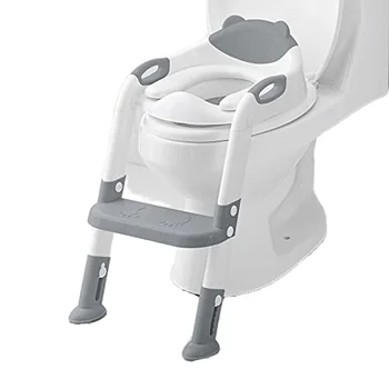 Ladder Stool Potty Training Seat For Children, Boys, Girls, Toddlers - Comfortable and Safe Comes with non-slip pad and ladder