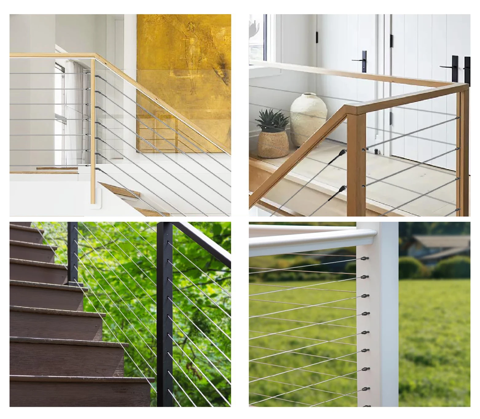 T316 Stainless Steel Cable Railing Hardware with 800 Tons Tensile Strength for 1/8-Inch Cable Railing System