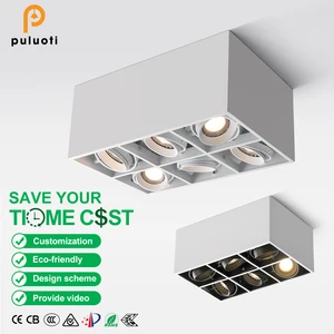 Factory Outlet White MR16 LED Rounded Ultra-thin Surface Mounted Anti-glare Ceiling Lamp Downlight Spotlight for Indoor Lighting