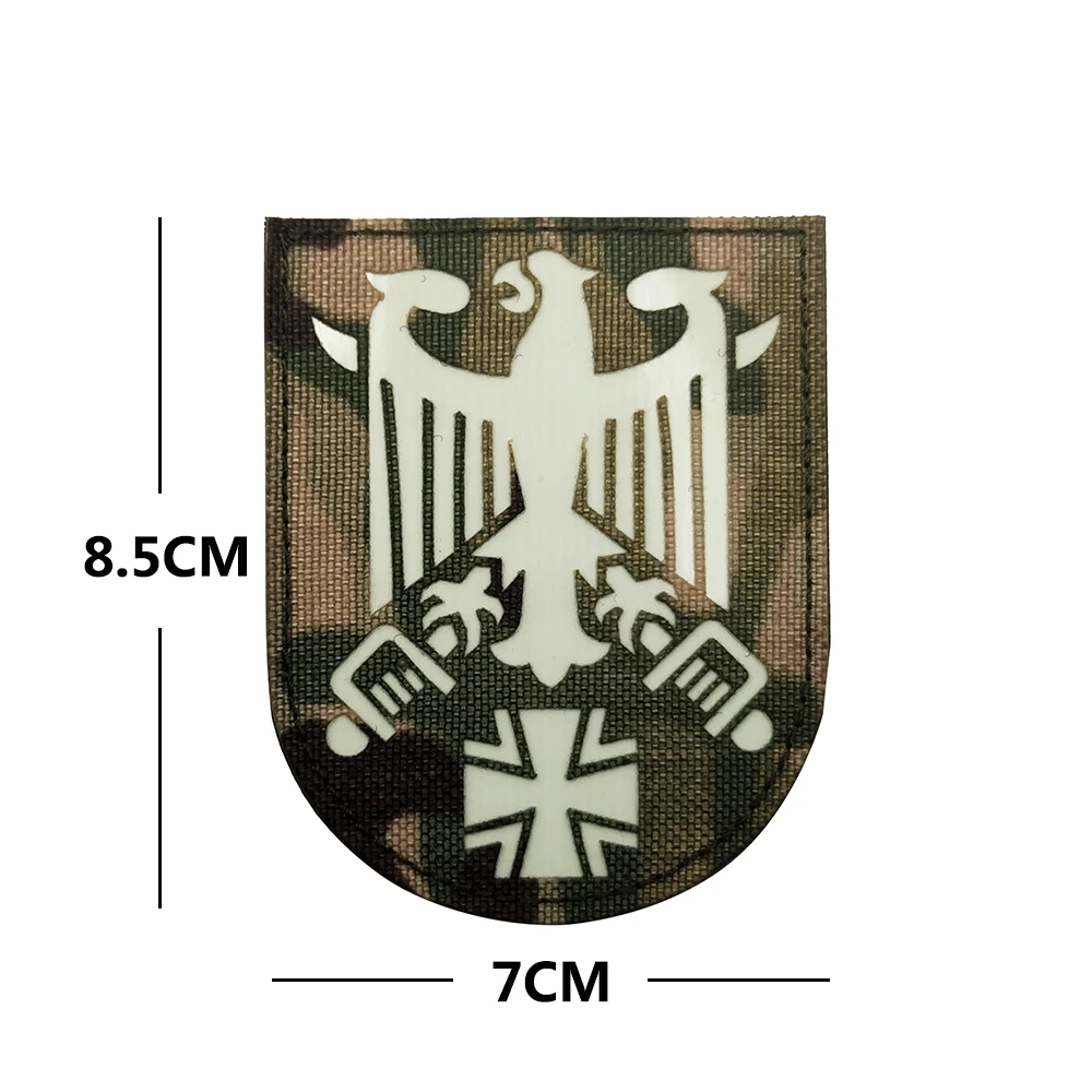 Parche De Armas De Abrigo Negro De Alemania Escudo De águila Alemana Bordado Iron-On Aufnäher