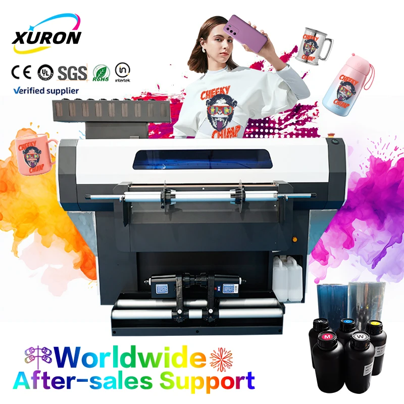 Xurong Manufacturing High-Durability Heavy-Duty Fully Automatic Roll-to-Roll UV DTF Printer 24/7 Transfer Production New