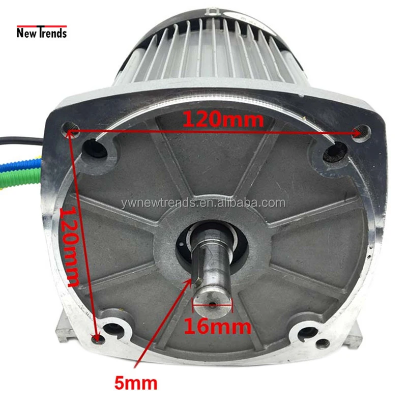 2200W 60V 72V High Speed DC Brushless Motor for DIY Electric Motorcycle Amusement Le Bar CarGame Machine