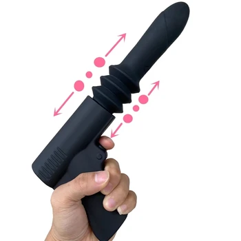 Pistol Vibrator Automatic Sex Machine Gun Dildo Massager Thrusting Telescopic Handheld Clitoris Vibrator Sex Toy