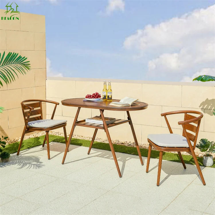 Outdoor Balcony Patio 3 Piece Bistro Set Space Save Outdoor Garden ...