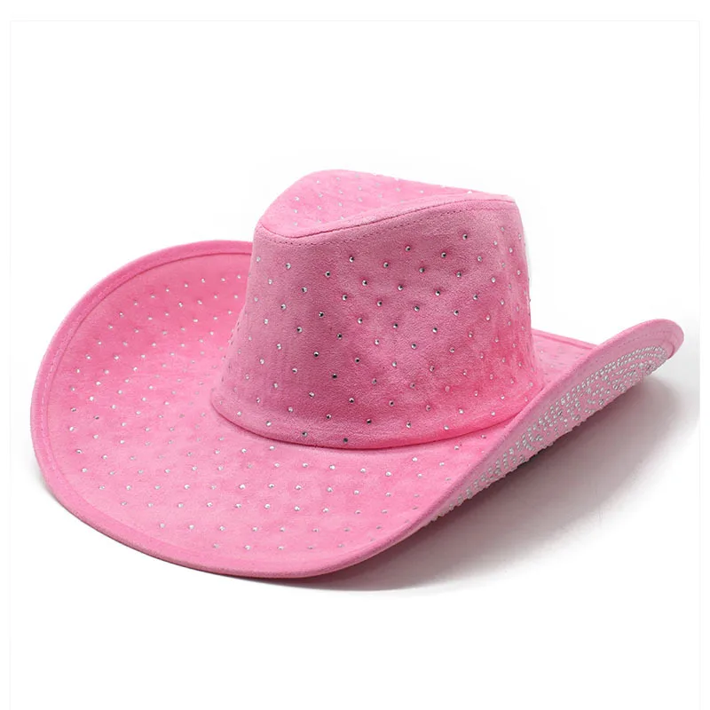 Winter Glitter Crystal Cowboy Hat Perfect for All Occasions