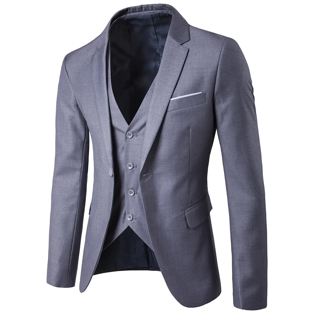 Factory Price Sale Promotion Fashion Wedding Tuxedos Men's Suits Groomsmen Suit Formal 3-pieces Suit