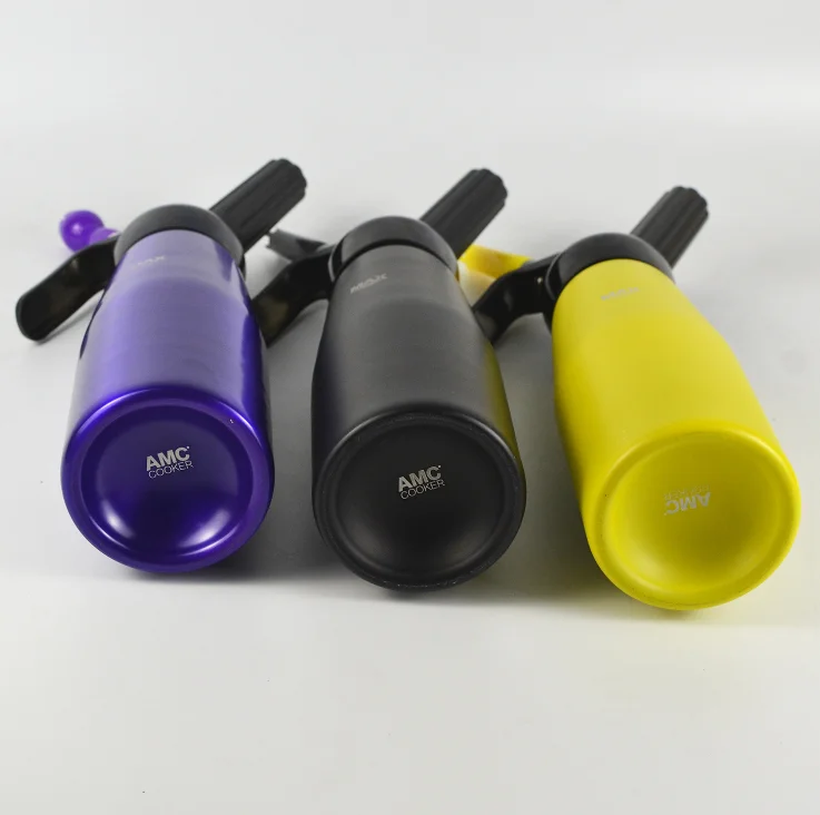 Aluminum Manual Whipped Cream Dispenser 500ml/1l For Delicious Homemade