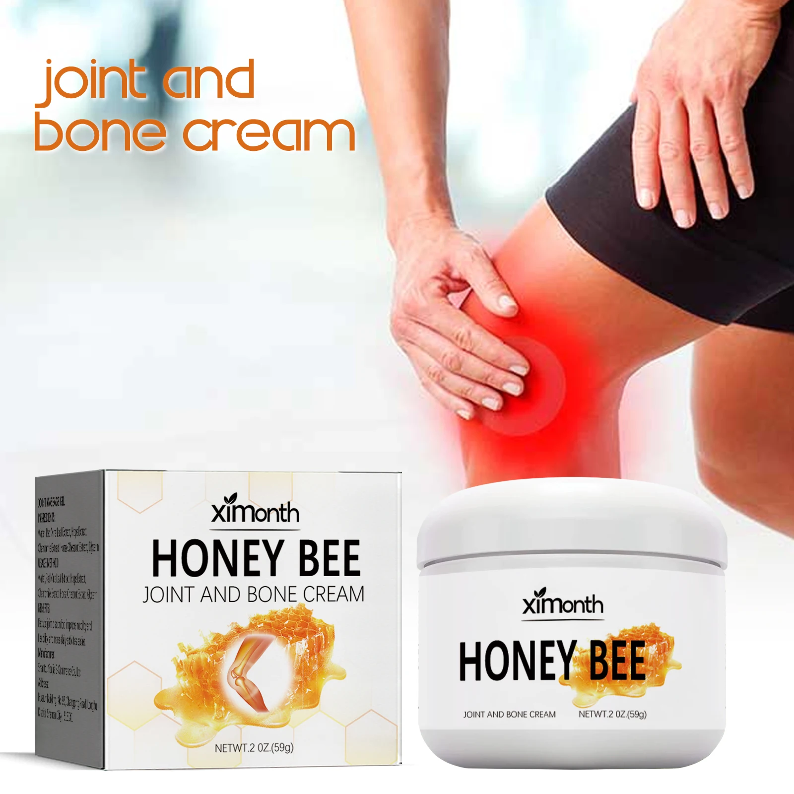 Ximonth Wholesale Private Label Honey Bee Venom Muscle Joint Pain Swelling Relief Ointment Massage Cream for Full Body Recovery