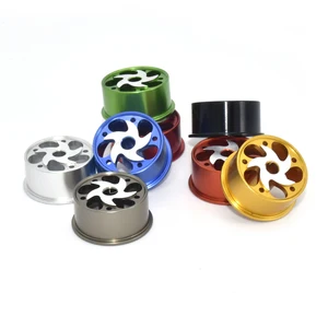 OBT Hardware Manufacturer's Precision CNC Processing Multi-Color Aluminum Alloy Toy Car Wheels Stainless Steel Material