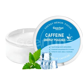 OEM ODM Premium Coffee Caffeine Pouches Focus & Mental Clarity Enhance Nootropic Energy Pouches