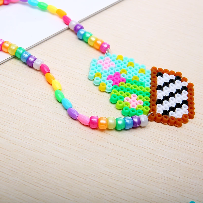 Perler Beads DIY Hama Bead Necklaces for Kids Adults