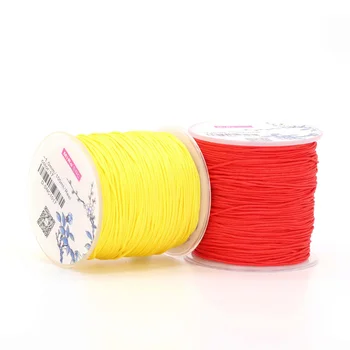 D-SNC 1.0mm No.72 Lanyard Nylon 100meter Cord Beading Cord Jewelry Accessories Bracelet and Necklace Material 39 Colors