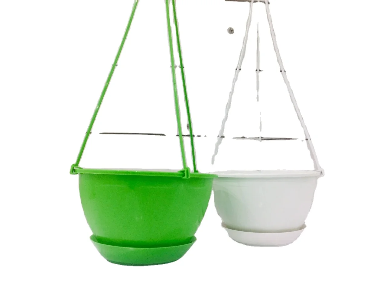 Plastic Hanging Pots Pots Hanging Planter For Plants With Attach Saucer