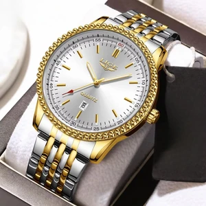2026 Hot Selling Men's Fashion Business Quartz Watch Waterproof Luminous Calendar Luxurious Wristwatch for Men
