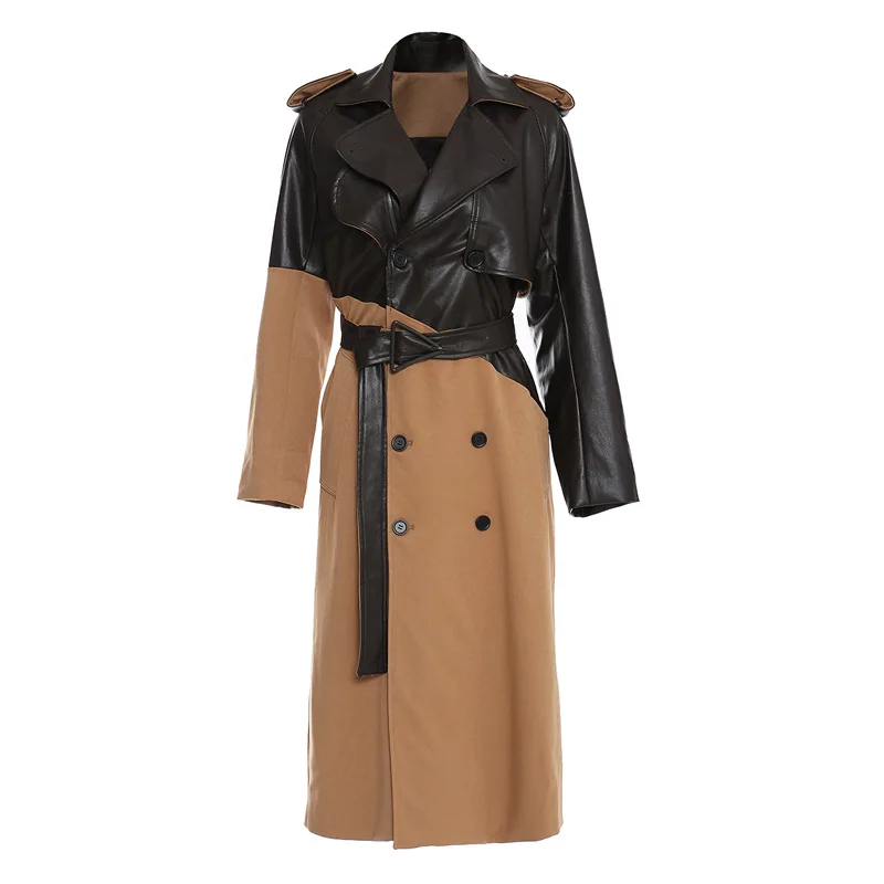 Long Windbreaker Trench Coat Dust Coat 