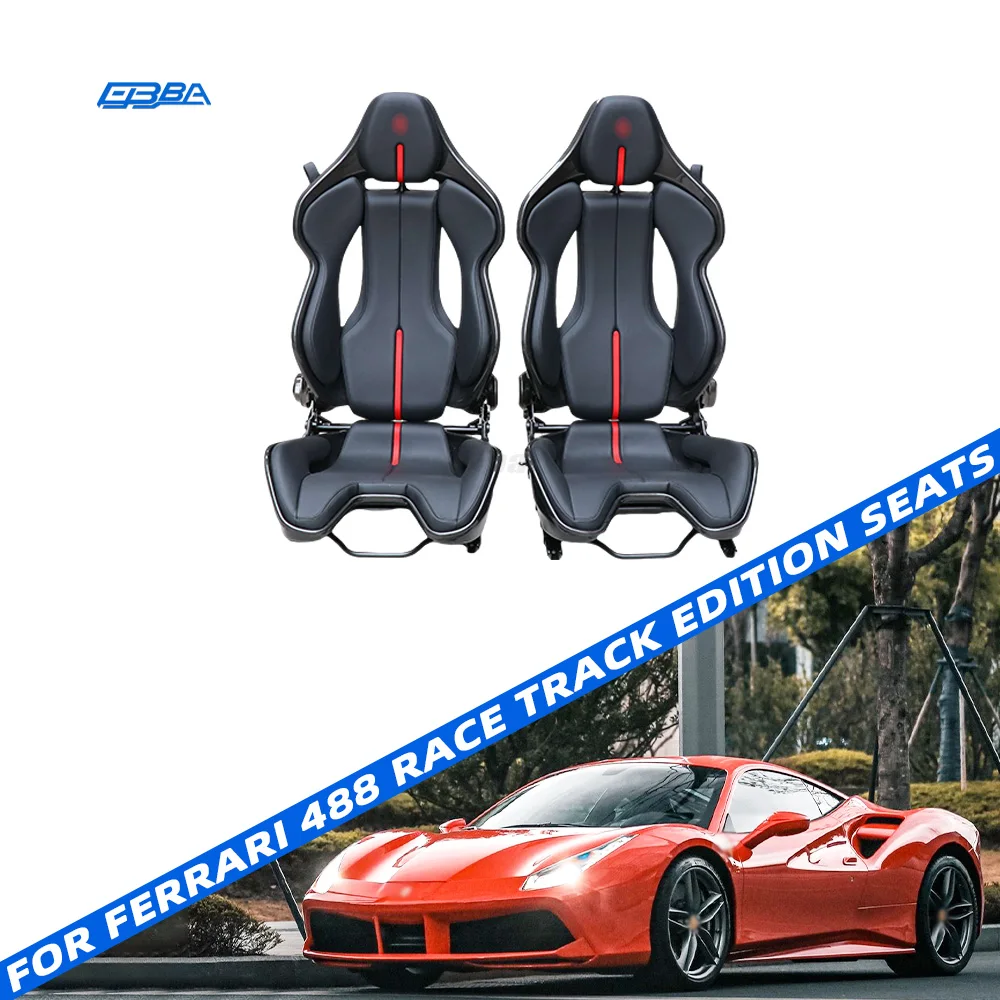 High Quality Customizable Car Seats Dry Carbon Fiber Car Racing Seats For Ferrari 488