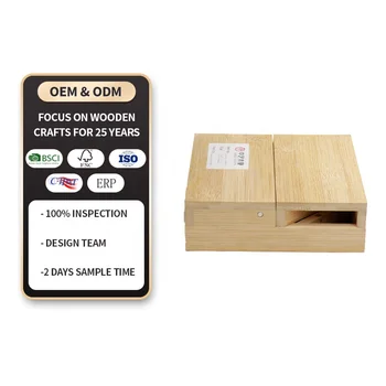 Decorative bamboo wood gift boxes with magnets wholesale wood packaging gift box bamboo dice and card game boxes