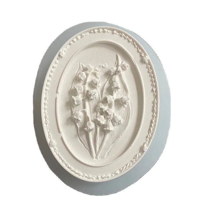 T2028 Lily of the Valley Soap Silicone Mold Aromatherapy Plaster Mold DIY Fondant Mold