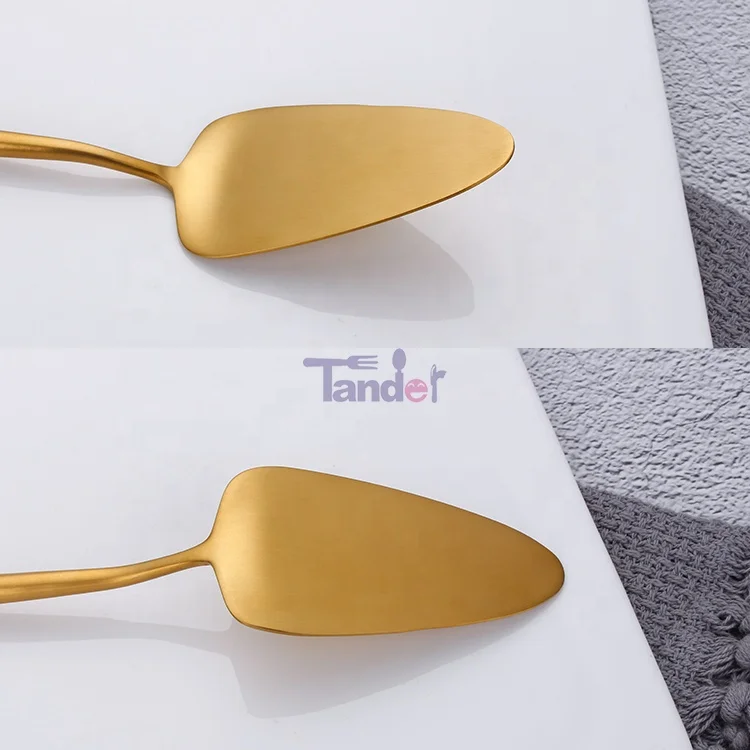 
 Набор золотых тортов из нержавеющей стали 18/8 оптом, профессиональный лопатный сервер  