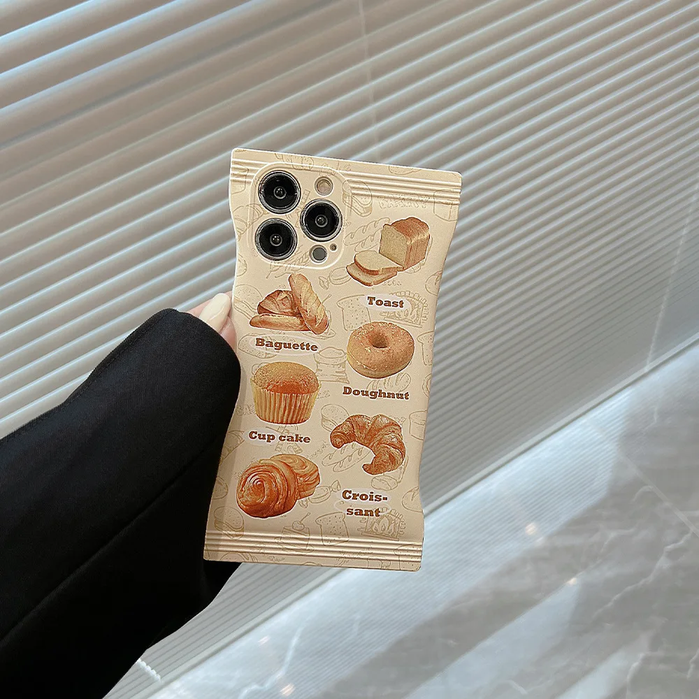 Snack bag bread iphone14pro Apple mobile phone shell 14plus autumn and winter 12 grab bag suitable for 13 14