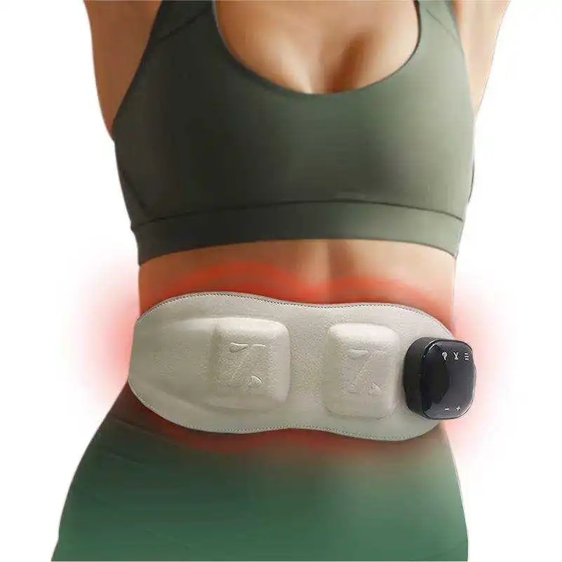 Slimming Vibration Machine Belly Fat Wireless Vibration Lumbar Massage Belt  With Heat