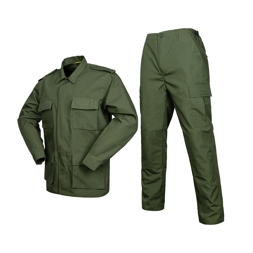 T-shirt Militaire Style US BDU - Vert Olive 100% Coton - Homme - Neuf Avec étiquettes