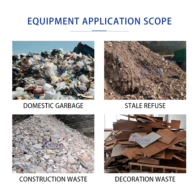 200 Tons/day Waste Treatment Machinery Garbage Recycling Plant