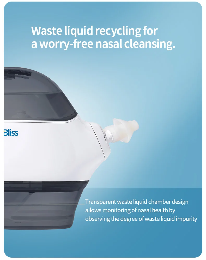 ToiletTree Products Professional Nasal Irrigator Electric Sinus Relief Nose Cleaner 300ml
