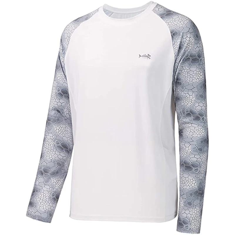 Customized sublimation UPF50+ shirt UV shirt sea fishing quick-drying breathable sunscreen round neck long-sleeved fishing shirt