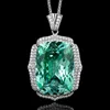 Para green pendant with Chopin chain