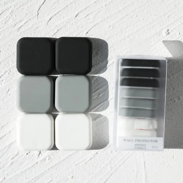 Door Stop Wall Protector Quiet and Shock Absorbent Silicone Rubber Door Stopper With Strong Back Adhesive