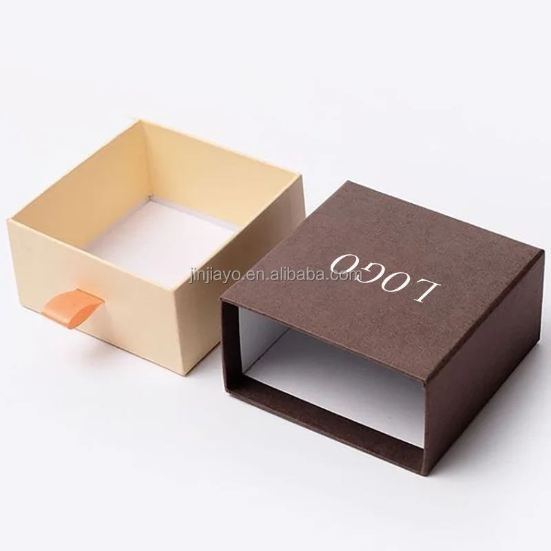 Customized Drawer Box Paper Box with Sponge Embossing Printing Features Recycled Materials Jewelry Packaging Box for Necklace details