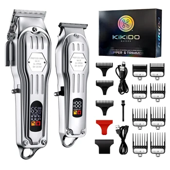 KIKIDO Barber clipper,Professional hairdressing,Vintage hair trimmer,Metal electric fader,Cordless electric haircutting scissors