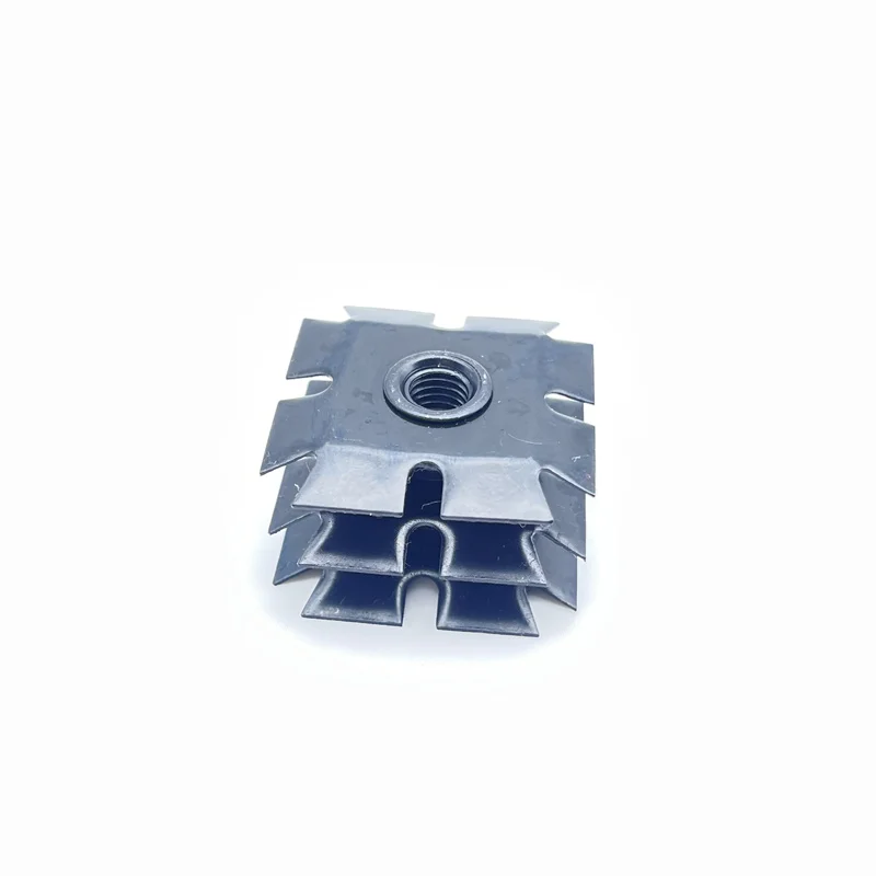 Factory Direct M4 M6 M8 Pipe Connector Square Threaded Inserts Nut for Round Square Steel Tubes End Star Nut