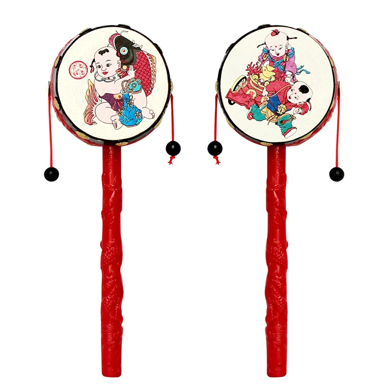 Настраиваемая обучающая детская музыкальная игрушка деревянная китайская погремушка барабанная игрушка подарок