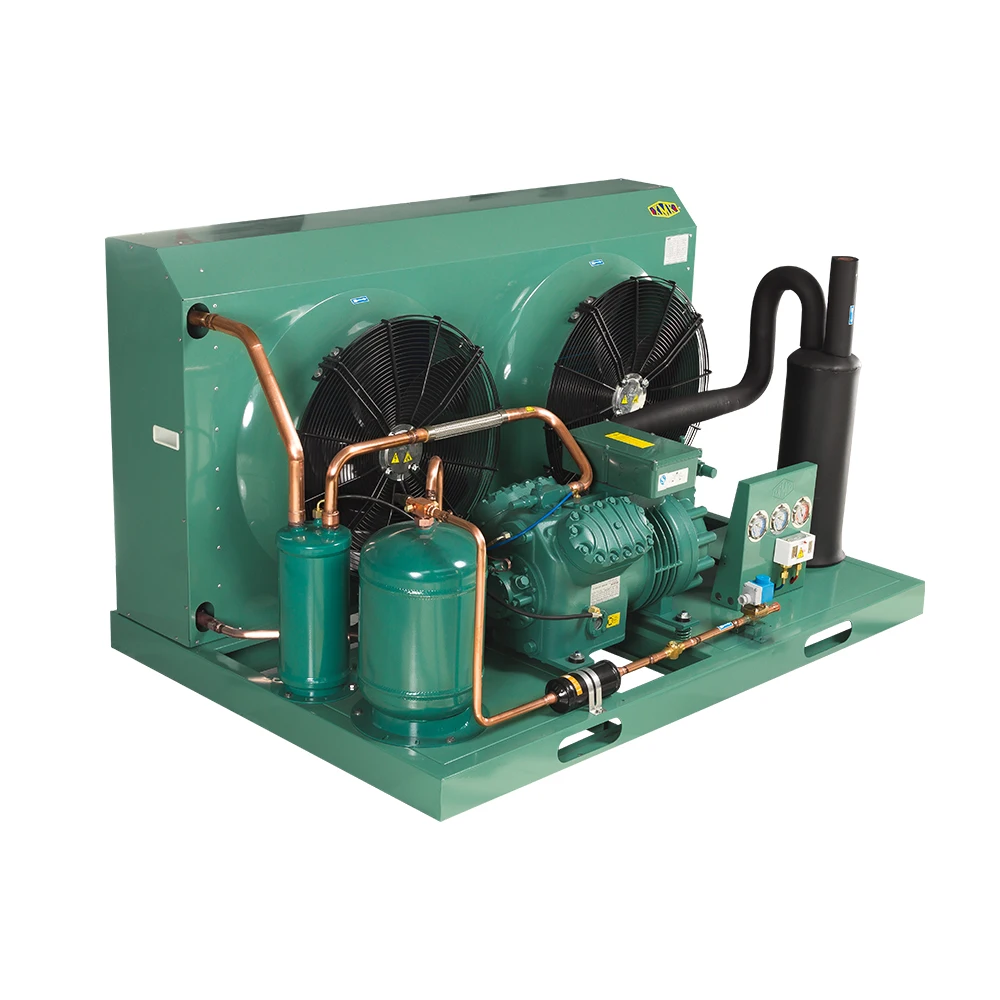 8HP XMK Blast Freezer Condenser Unit Quick Freezing Condensing Unit 2 Stages Compressor Condensing Unit for Poultry