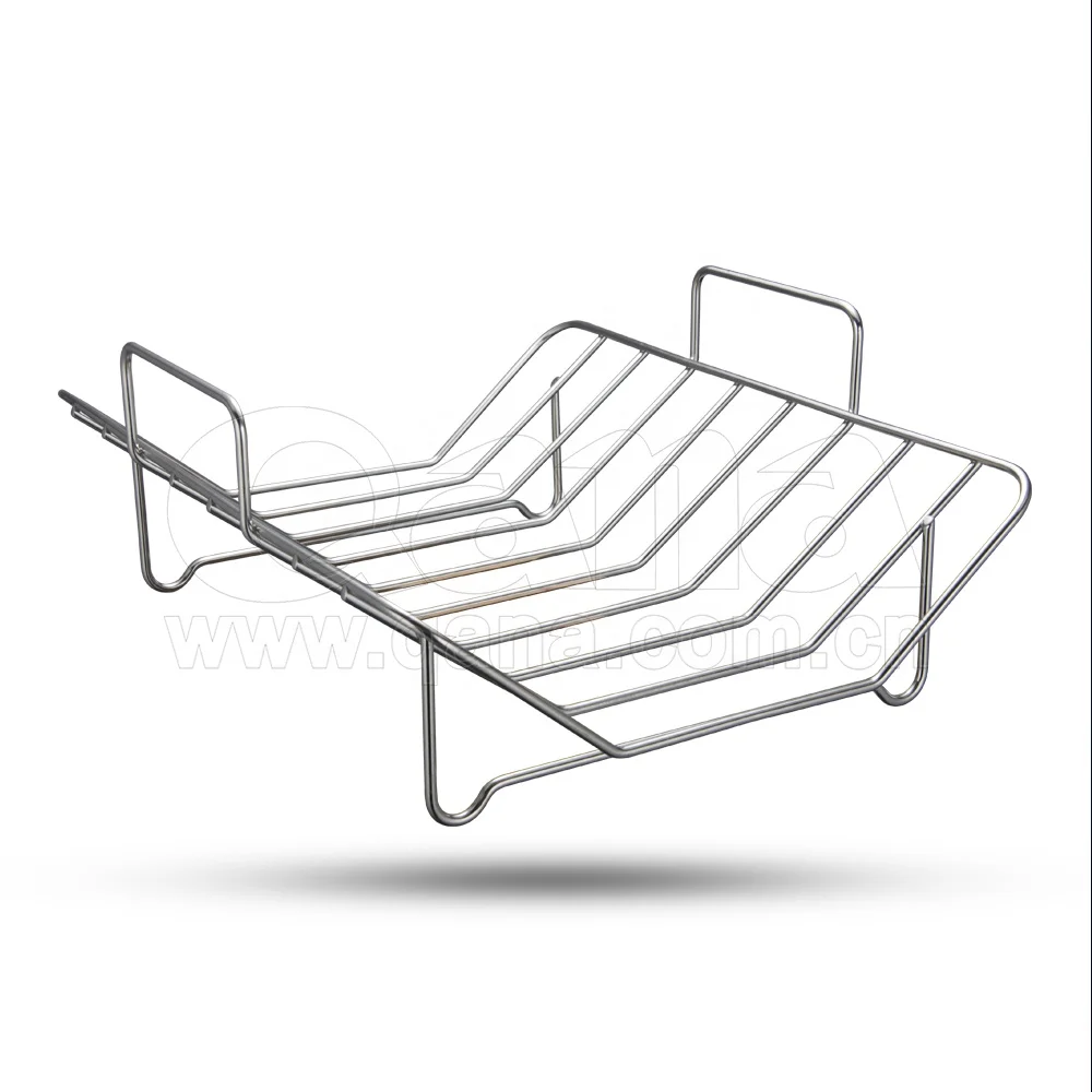 Набор Жаровня из нержавеющей стали SS304, прямоугольный жаровня со стойкой из нержавеющей стали