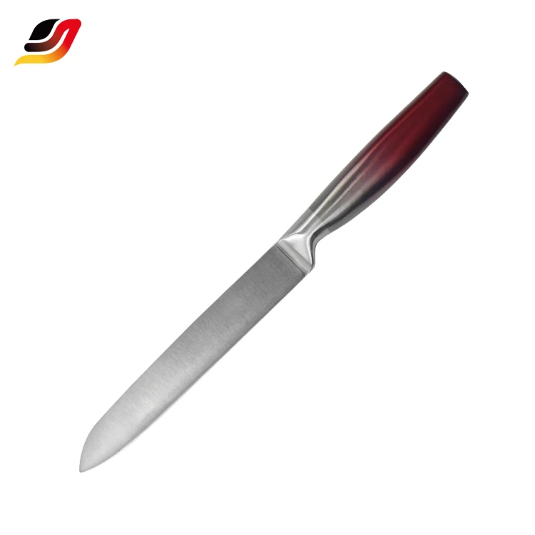 Factory Direct Sale sharp Blade Stainless Steel Hollow Handle Painting Coated 6 Pcs Kitchen Knife Set