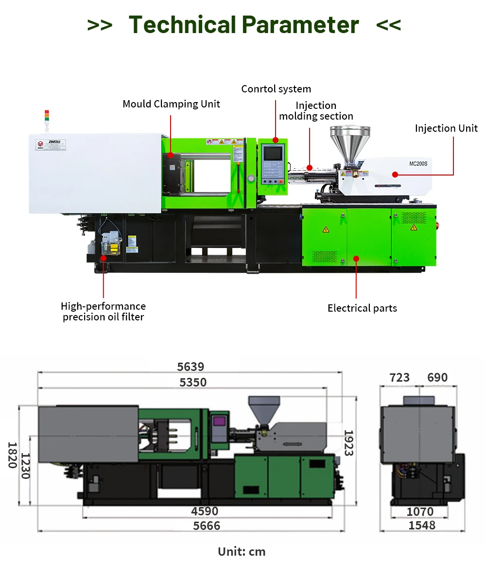 Factory Hot Sale Injection Molding Machine 200T Horizontal Injection Molding Machine for USB Cables manufacture