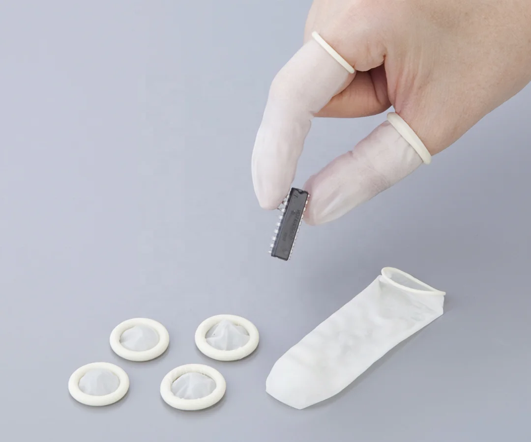 Non-toxic Medical Nitrile Latex Antistatic Finger Cots