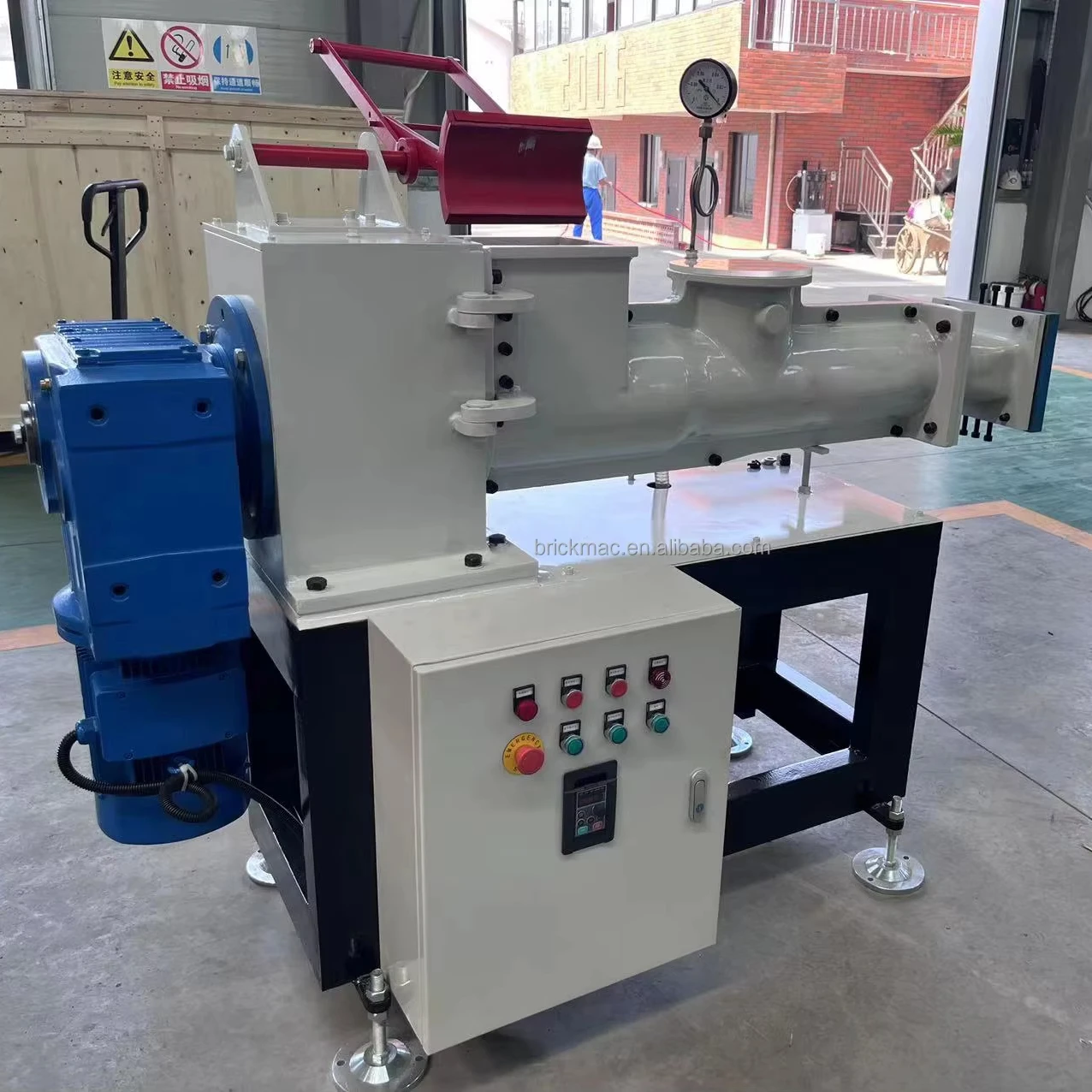 BRICKMAC Rubber Extruder Machine Brick Making Machine Vacuum Clay Extruder Blocks Production Brick Making Machinery Automatic