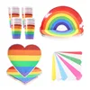 8 pcs rainbow plate