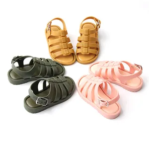 Babyhappy Wholesale Fashion Cute Beach Anti-Slip Kids Jelly Shoes Sandal Summer Soft Hollow Children PVC Sandals