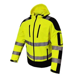 Windproof Waterproof Hi Vis Safety Work Jackets Cycling Patrol Transportation Driver Safety Work Wear Uniform
