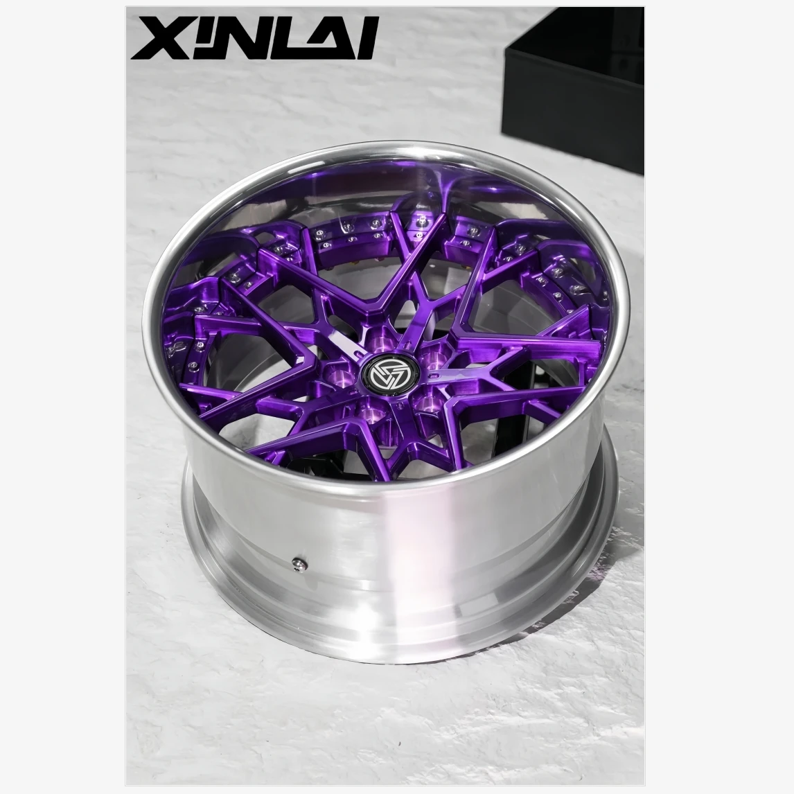 XINLAI Custom Deep Concave 2-piece Polished Aluminum Alloy Forged Wheel Hubs 18 19 20 Inches for BMW Audi for Porsche 25mm ET 4 - Image 1
