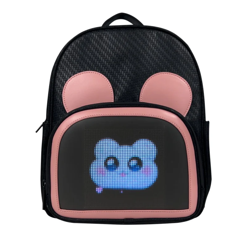 LED Backpack Pix Smart Lockable Laptop Backpack With Hard Case for Men Smart Light up Backpack