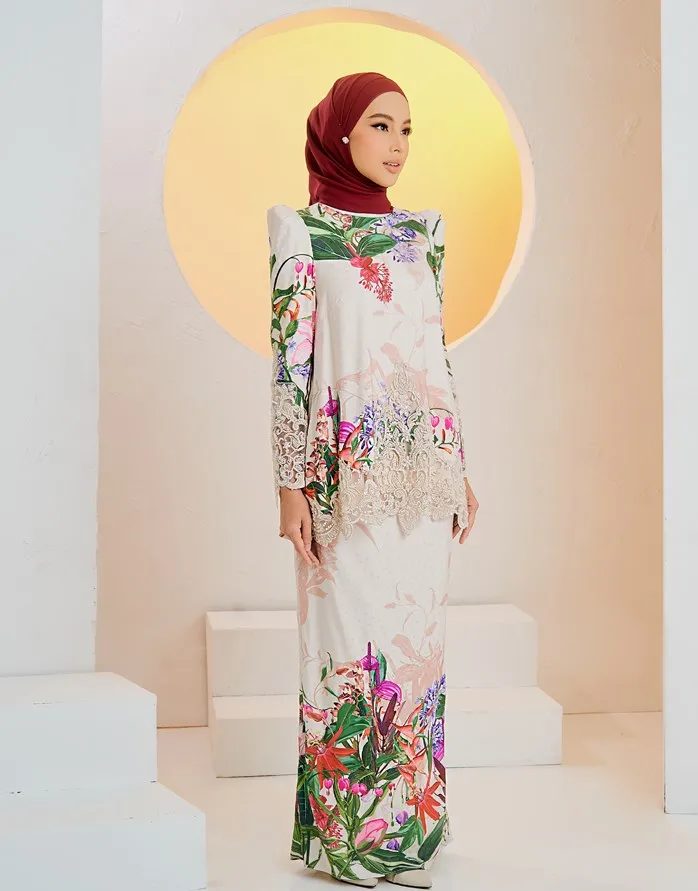 Sipo Eid Elegant Flower Embroidery Dresses Flounce Peplum Wholesale