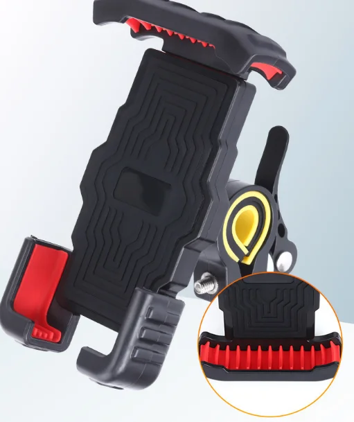 360 Degree Rotating Mobile Phone Holder Bracket Metal ABS Motorcycle Bike Bicycle Phone Holder