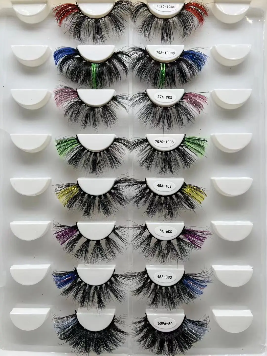 Bulk Russian Real False Fluffy Natural Full Strip 25mm Mink Eyelashes
